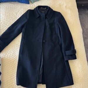 Talbots Midnight Blue Wool Coat